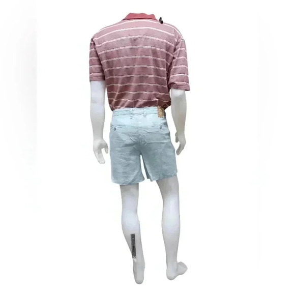 Panama Jack NWT 100% Linen Blue Walking  Shorts Size 38 - Picture 4 of 7